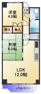 梅田プレミアムコート【5階】の間取り