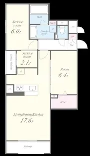 インペリアル大宮【1階】の間取り