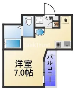 ひふみ苑 天満橋【9階】の間取り
