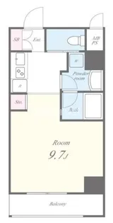 城北テラス【2階】の間取り