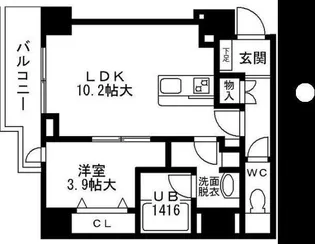 SUMMIT南森町【2階】の間取り