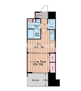 エス・キュート梅田中崎町【3階】の間取り