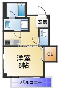 シャルム千林3番館【1階】の間取り