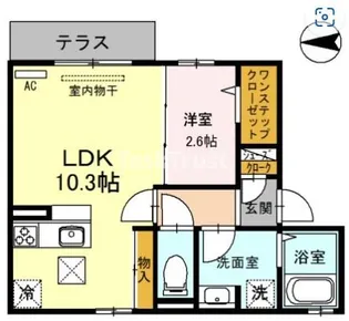 ビーバーズハウスⅡ【1階】の間取り