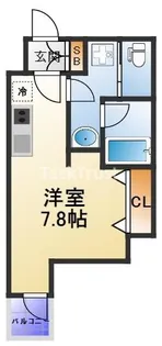 サンネクテール天満橋【8階】の間取り