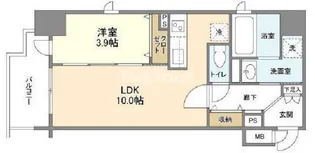 アヴェニール北浜【8階】の間取り