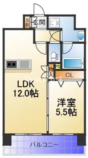 ミヤレジデンスセブン【2階】の間取り