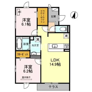 Avenir【1階】の間取り
