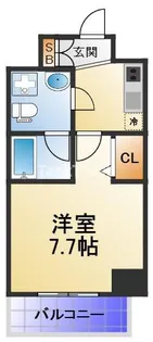 リップル南森町Ⅱ【5階】の間取り