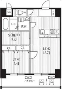 アプリーレ中之島【4階】の間取り