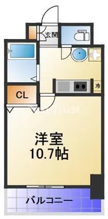 ラ・フォーレ東天満【4階】の間取り