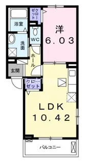 コージーコート【1階】の間取り