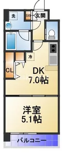 ラルテ中津【7階】の間取り
