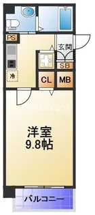 ガゼルコーヴ都島北通2【8階】の間取り