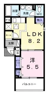 アルモニー大淀Ⅱ【1階】の間取り