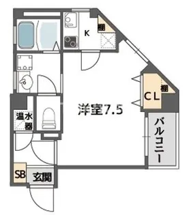 コンフォール南森町【10階】の間取り