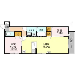 メゾン・ド・プレール【2階】の間取り