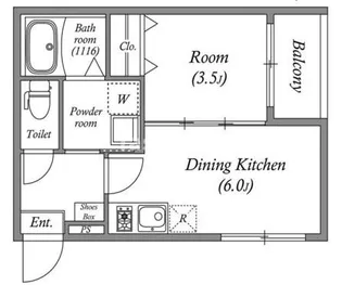 ハーモニーテラス大和田【3階】の間取り