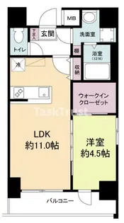 エス キュート南森町【3階】の間取り