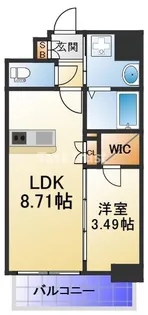 サムティ京橋Clear【14階】の間取り