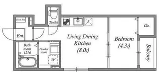 Iris淡路【2階】の間取り