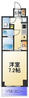 プランドール大手前レジデンス【7階】の間取り