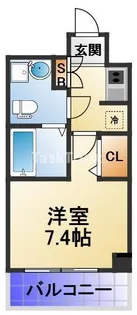 メインステージ西天満T’s SQUARE【6階】の間取り