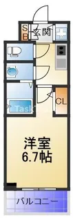 S-RESIDENCE城東SEVER【6階】の間取り