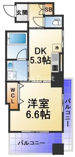 ノルデンハイム南森町【10階】の間取り