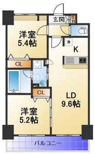 コンフォート大阪天満宮【3階】の間取り