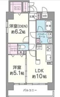 ルミエール北梅田【5階】の間取り