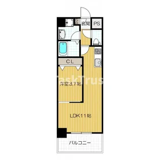 1LDKの間取り画像