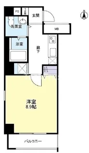マティエール東梅田【4階】の間取り