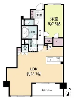 グレンパーク梅田北【13階】の間取り