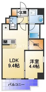 1LDKの間取り画像