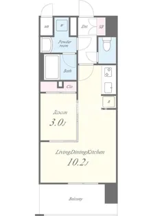 セイワパレス天王寺真田山【4階】の間取り
