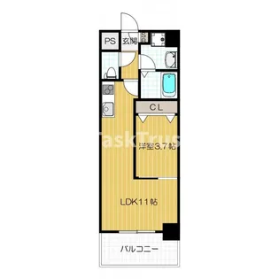 1LDKの間取り画像