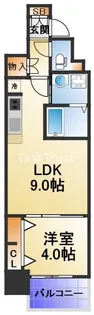 セオリー天神橋アベニール【3階】の間取り