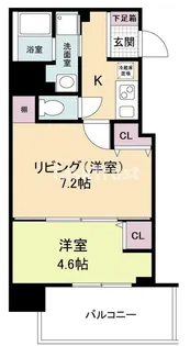 ヴィラ セレーノ玉造本町【4階】の間取り