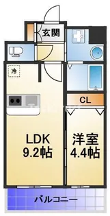 プレサンス森ノ宮 THEゲート【10階】の間取り