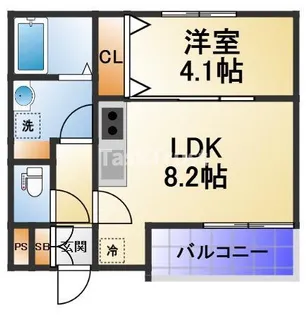 HARU 都島 FRONT【3階】の間取り