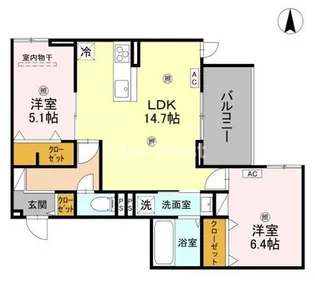 Green Village【2階】の間取り