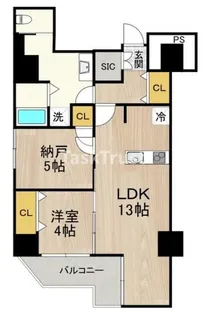 グラシア堺筋本町【9階】の間取り