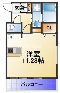 ヴィクトワール放出【1階】の間取り