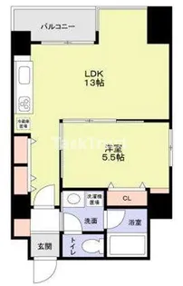 K-CRAFT UMEDA161【2階】の間取り