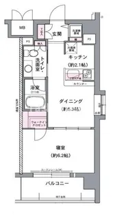 セイワパレス大阪城北【8階】の間取り