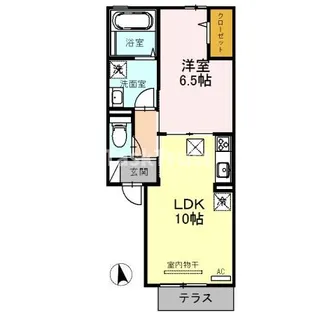 ベルデュールⅡ【1階】の間取り