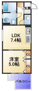 ラモーナ東光町Ⅰ【2階】の間取り