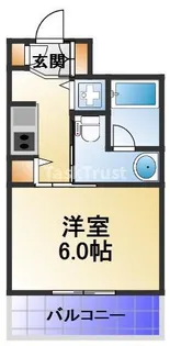 アリエ大阪城北【4階】の間取り