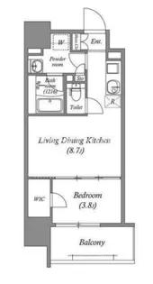 エル・セレーノ天満橋【6階】の間取り